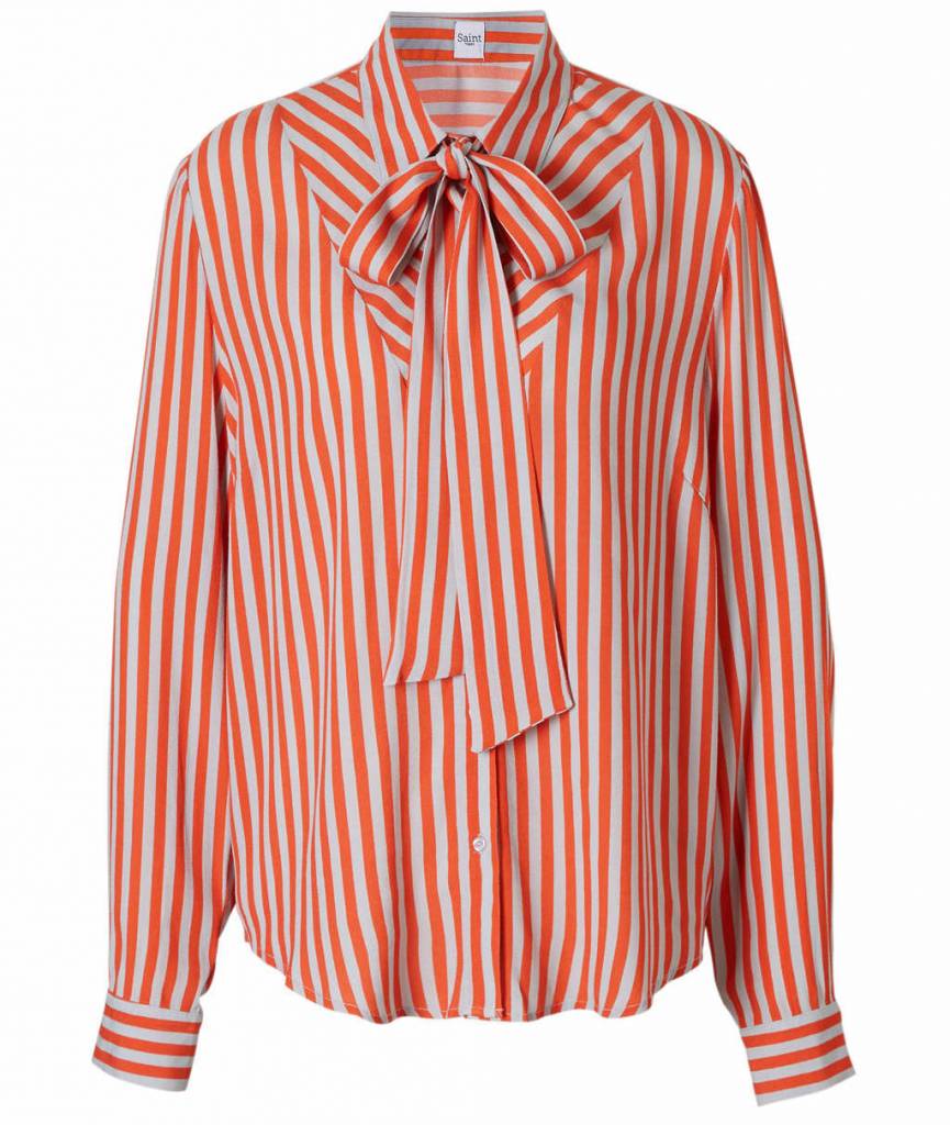 Saint Tropez dames blouse,  oranje