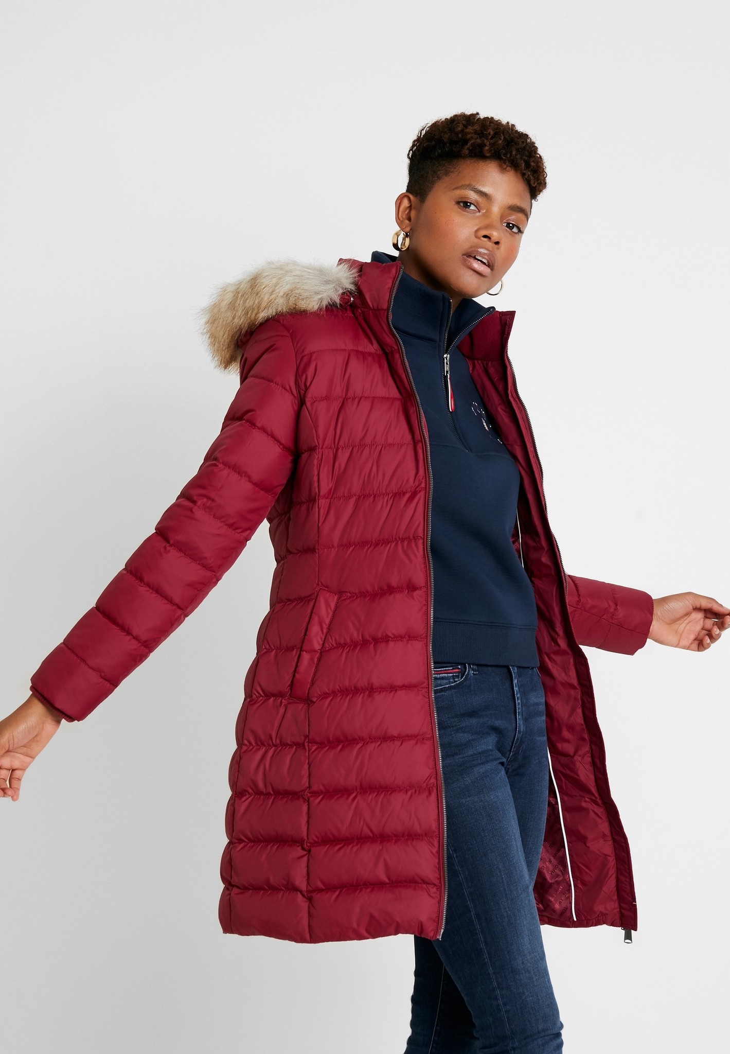 Tommy Hilfiger QUILTED DOWN COAT Winterjas, rood