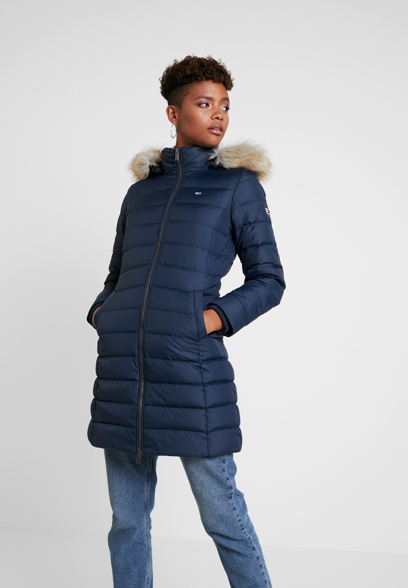 Tommy Hilfiger dames winterjas, blauw