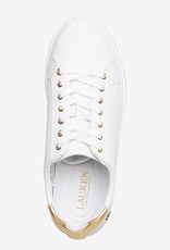 Lauren Ralph Lauren Metallic Sneakers, wit/goud