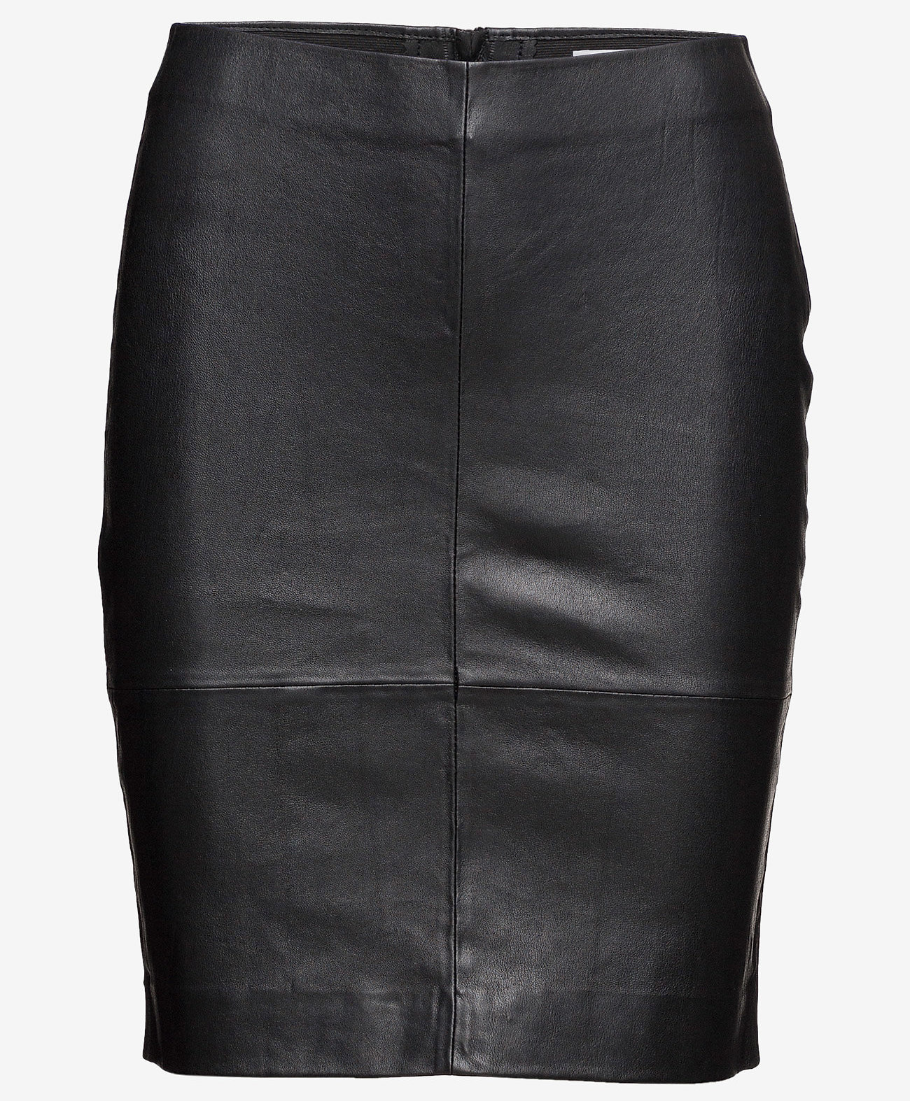 Selected Femme leer rok, zwart