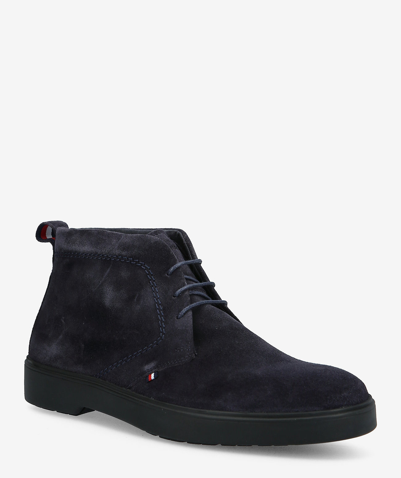 Tommy Hilfiger Suede veterschoenen, blauw