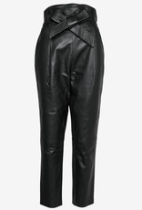 Custommade  Paris leer broek, zwart