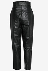 Custommade  Paris leer broek, zwart