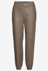 Part Two Dames leer broek, taupe