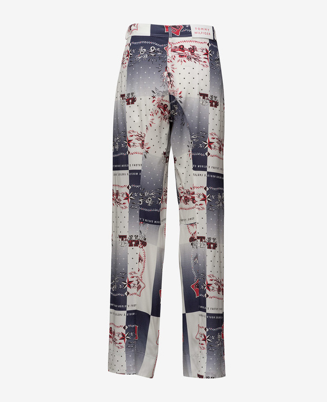 Tommy Hilfiger Dames Zijden broek, multi