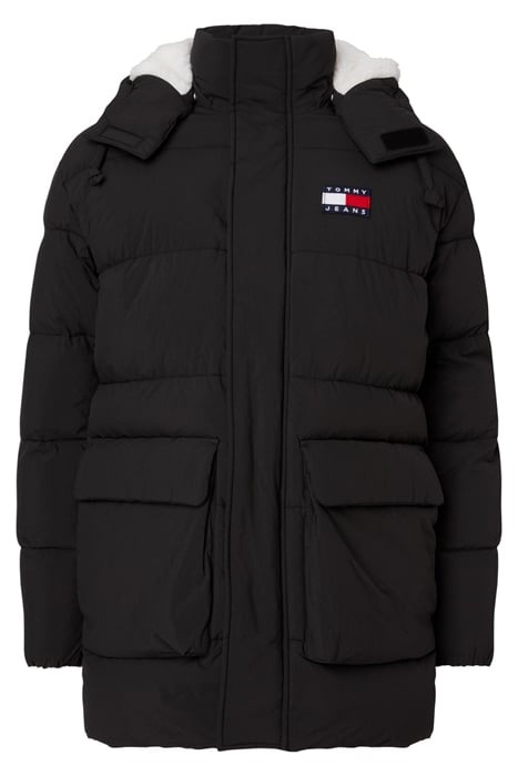 Tommy Hilfiger Heren Winterjas, zwart