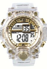 Oxus Sport Elektronisch Horloge, goudkleur