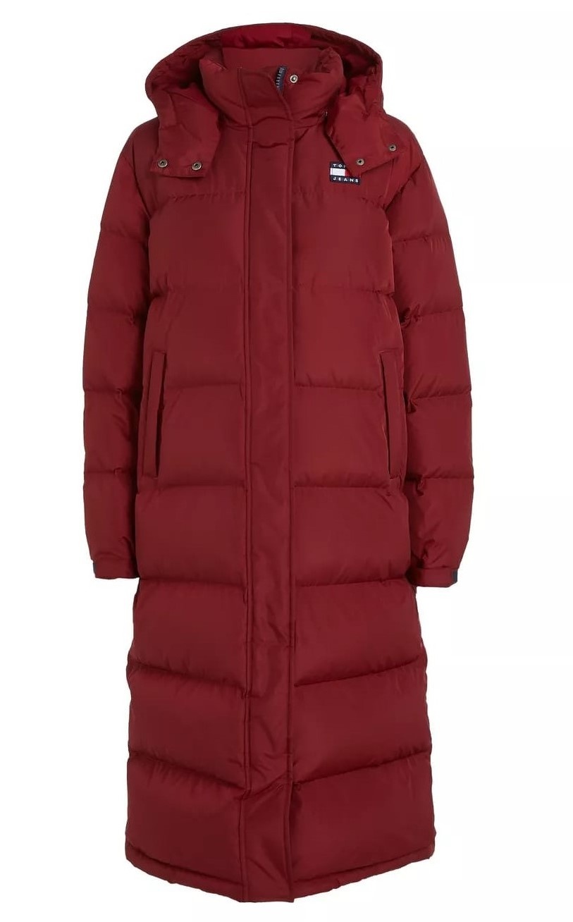 Tommy Jeans ALASKA LONG PUFFER   Donsjas, rood