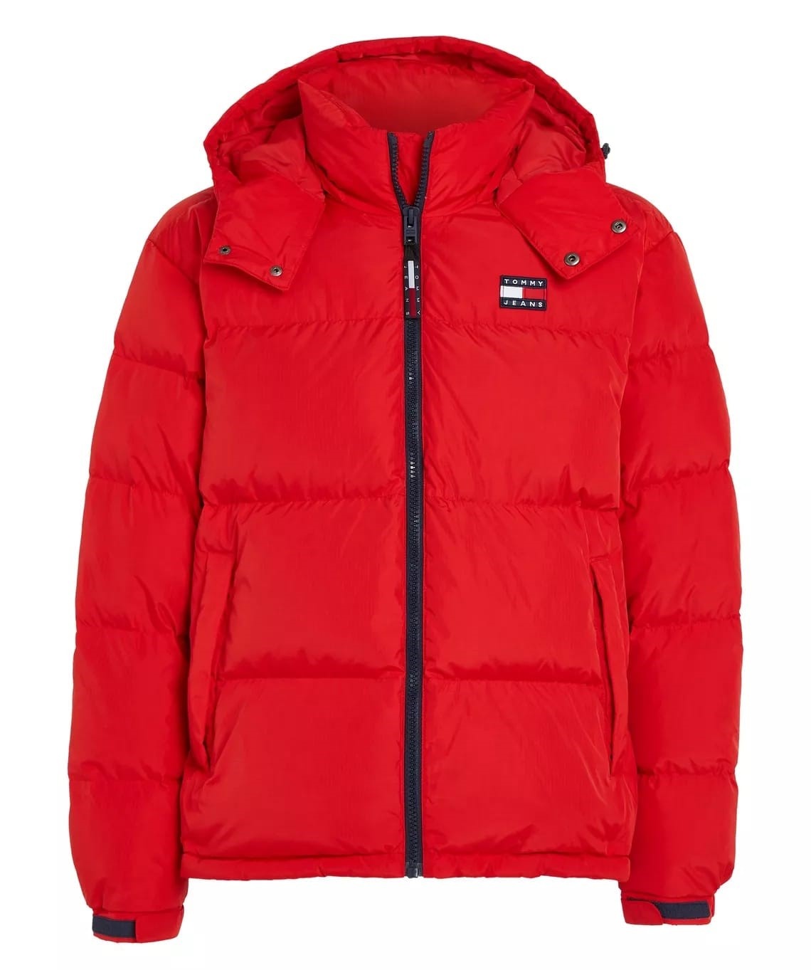 TOMMY JEANS Gewatteerde Heren Winterjas, rood