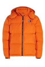 TOMMY JEANS Gewatteerde Heren Winterjas, orange