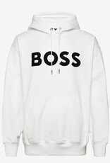 BOSS Heren Sweatvest Hoodie, wit