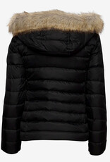 Tommy Hilfiger Basic Hooded Down Winter Coat Jacket - Women - black