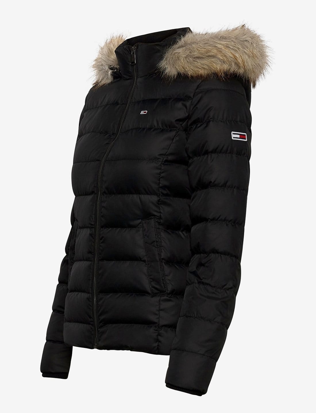 Tommy Hilfiger Basic Hooded Down Winterjas Jas - Vrouwen - zwart