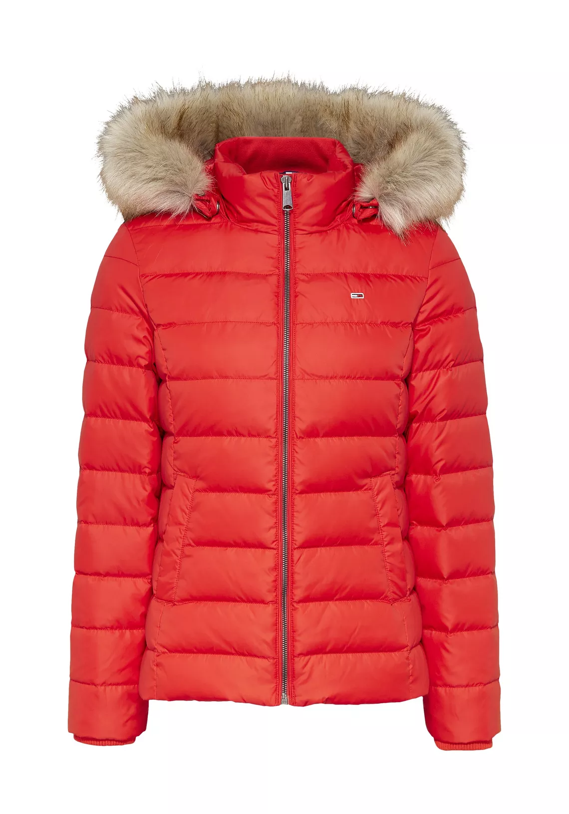 Tommy Hilfiger Basic Hooded Winterjas  Vrouwen, rood