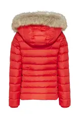 Tommy Hilfiger Basic Hooded Winterjas  Vrouwen, rood