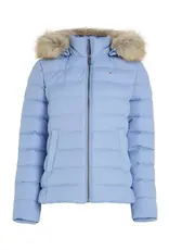 Tommy Hilfiger Basic Hooded Winter Coat Women, light blue