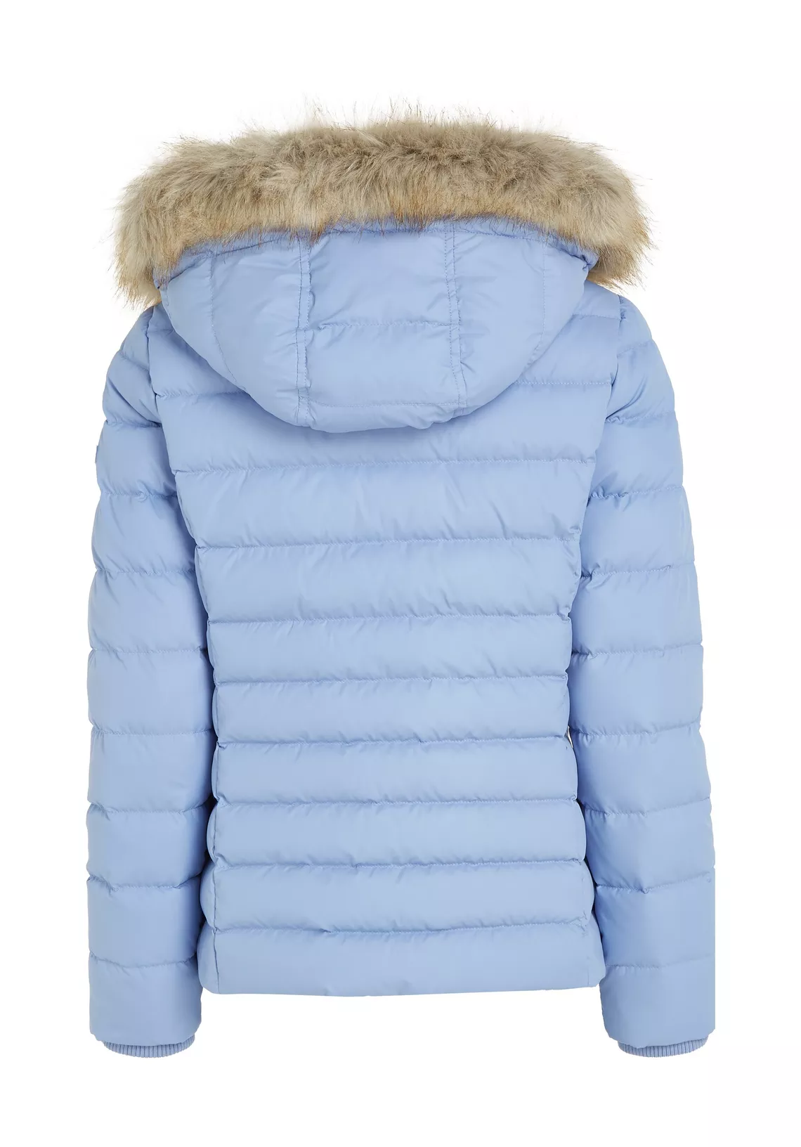 Tommy Hilfiger Basic Hooded Winterjas Vrouwen, lichtblauw