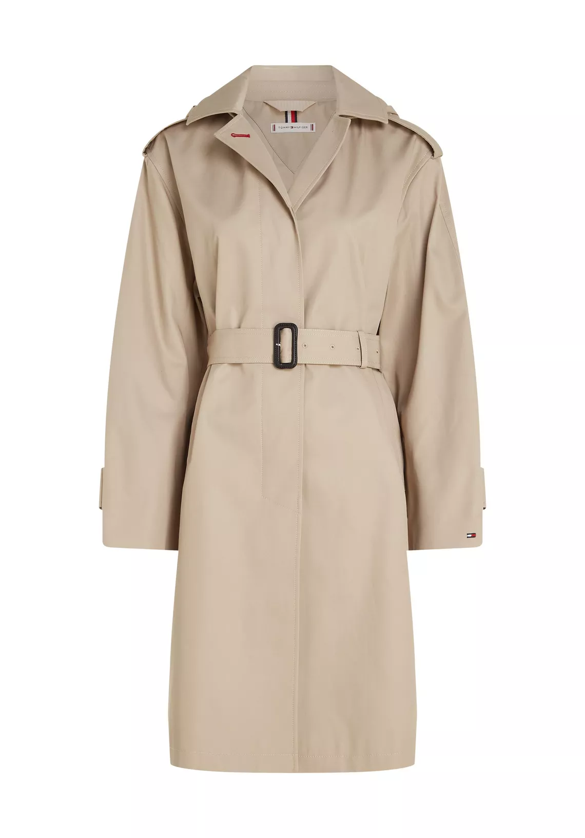 Tommy Hilfiger Dames COTTON SB HOODED Trenchcoat, beige