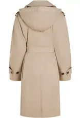 Tommy Hilfiger Dames COTTON SB HOODED Trenchcoat, beige