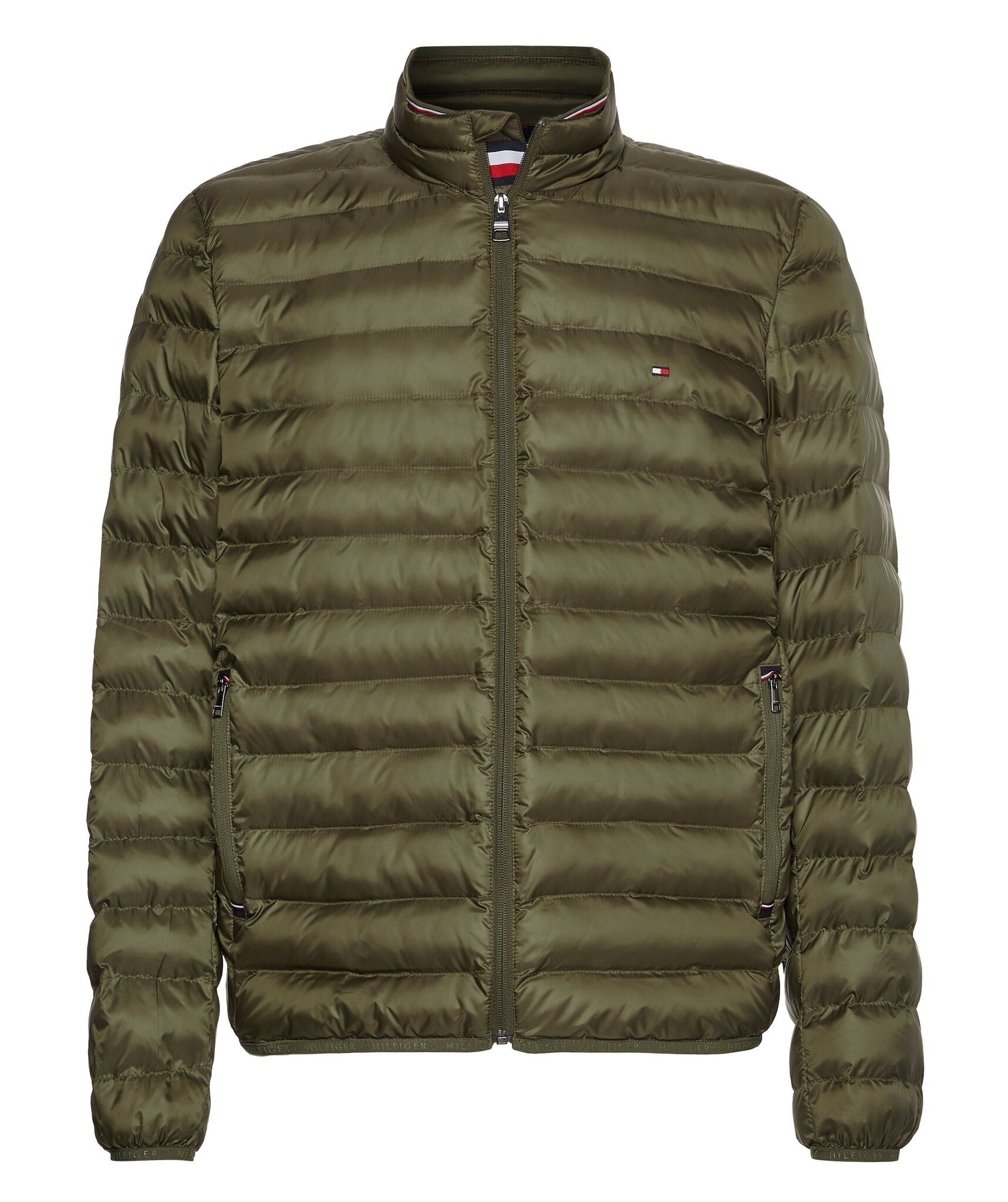  Tommy Hilfiger PACKABLE CIRCULAR Army Green Quilted Jacket