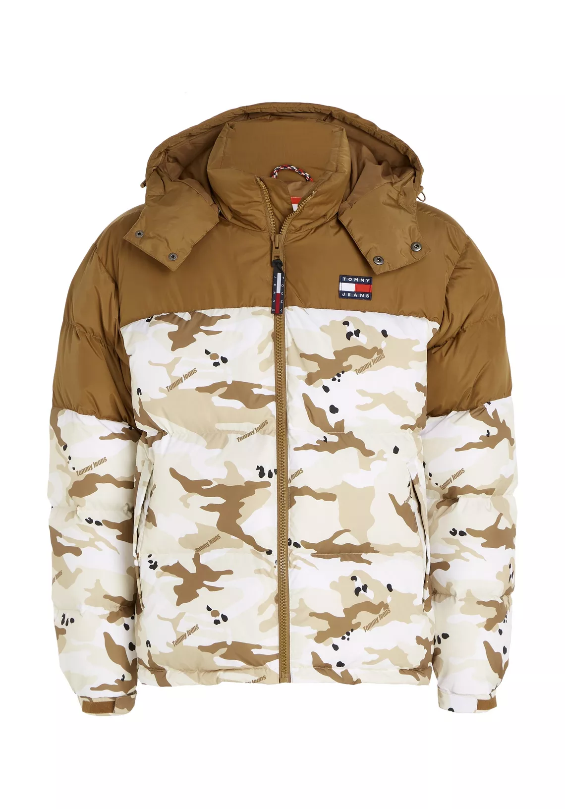 TOMMY JEANS CLBK AOP ALASKA PUFFER Quilted jacket, brown