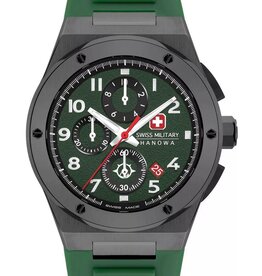 Swiss Military Hanowa Chronograaf Herenhorloge, zwart/groen