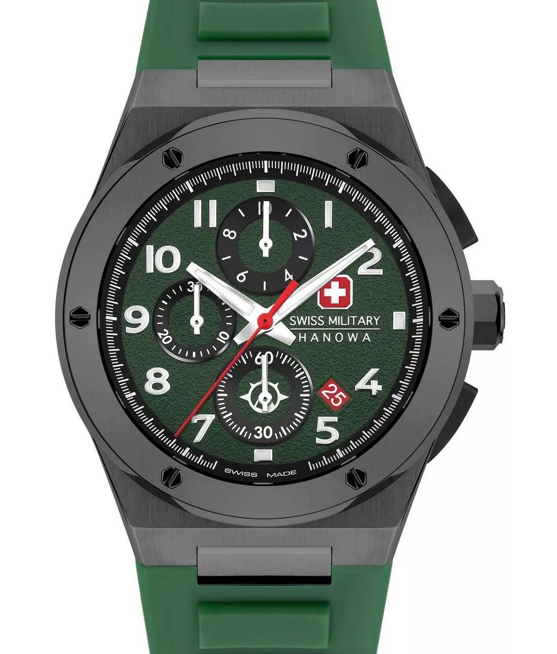 Swiss Military Hanowa Chronograaf Herenhorloge, zwart/groen