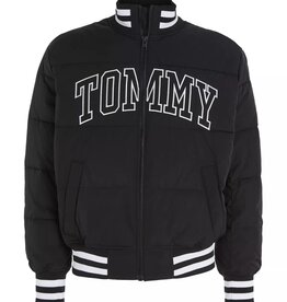 TOMMY JEANS Gewatteerde jas, zwart