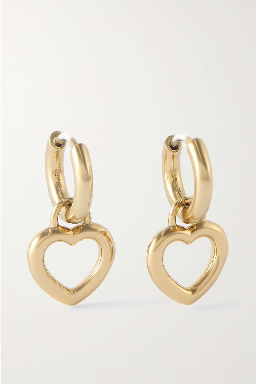 Laura Lombardi Women's Earrings with Heart, gold color