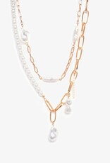 SOHI 18K Gold Plated Women's Necklace, goldcolored
