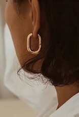 SOHI 18K Gold Plated Stainless Steel Hypoallergenic Women's Dangle Earrings, goldcoloured