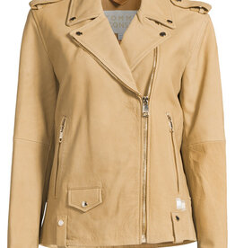 Tommy Hilfiger  Icon suede biker jacket, bruin