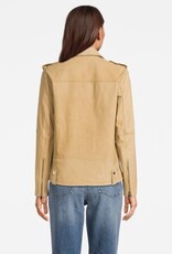 Tommy Hilfiger  Dames Icon suede biker jacket, bruin