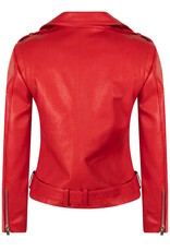 DNA AMSTERDAM Women's Leather jacket, red