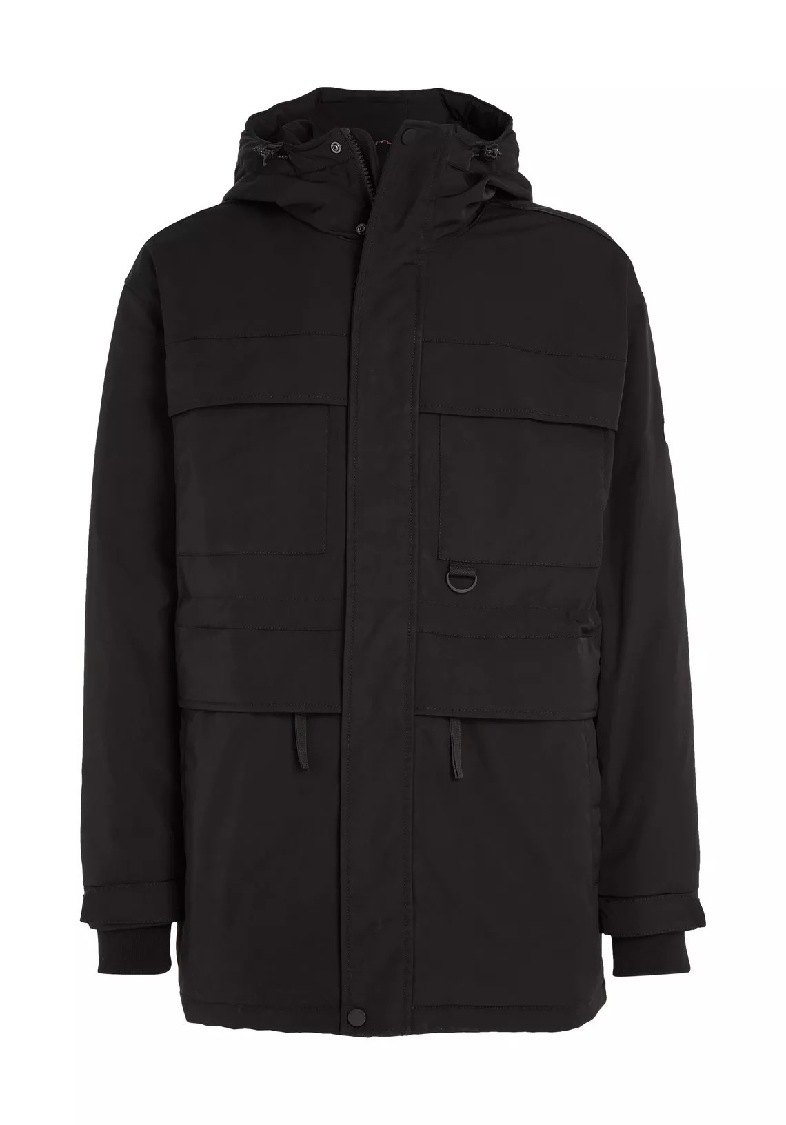 Tommy Hilfiger DOWN HOODED JACKET Quilted jacket, black