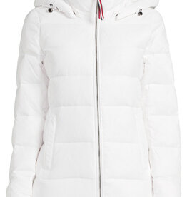 Tommy Hilfiger Down Hooded Winter Jacket, white