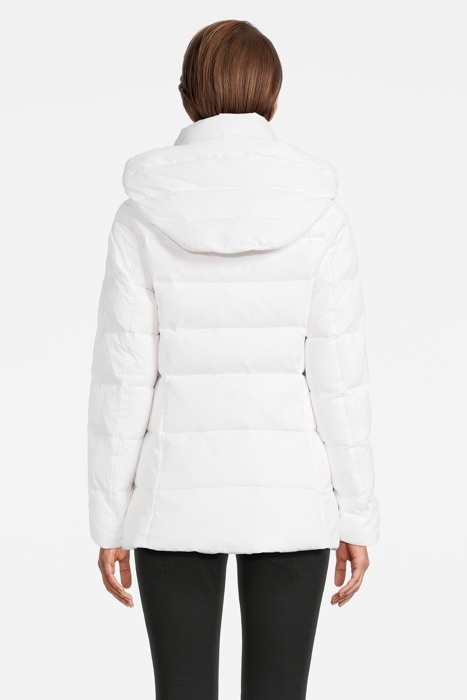 Tommy Hilfiger Down Hooded Women's Winter Jacket, white