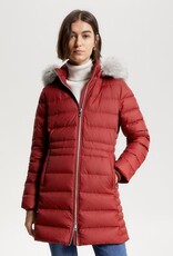 Tommy Hilfiger Women's Quilted Winter Jacket, burgundy-red
