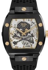 Philipp Plein automatische Skeleton Heren horloge, zwart