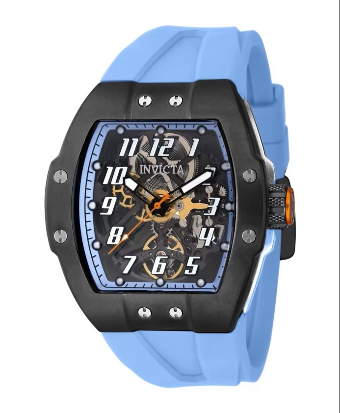Invicta Limited Edition Automatisch Heren Horloge blauw www.oxusfashion. nl