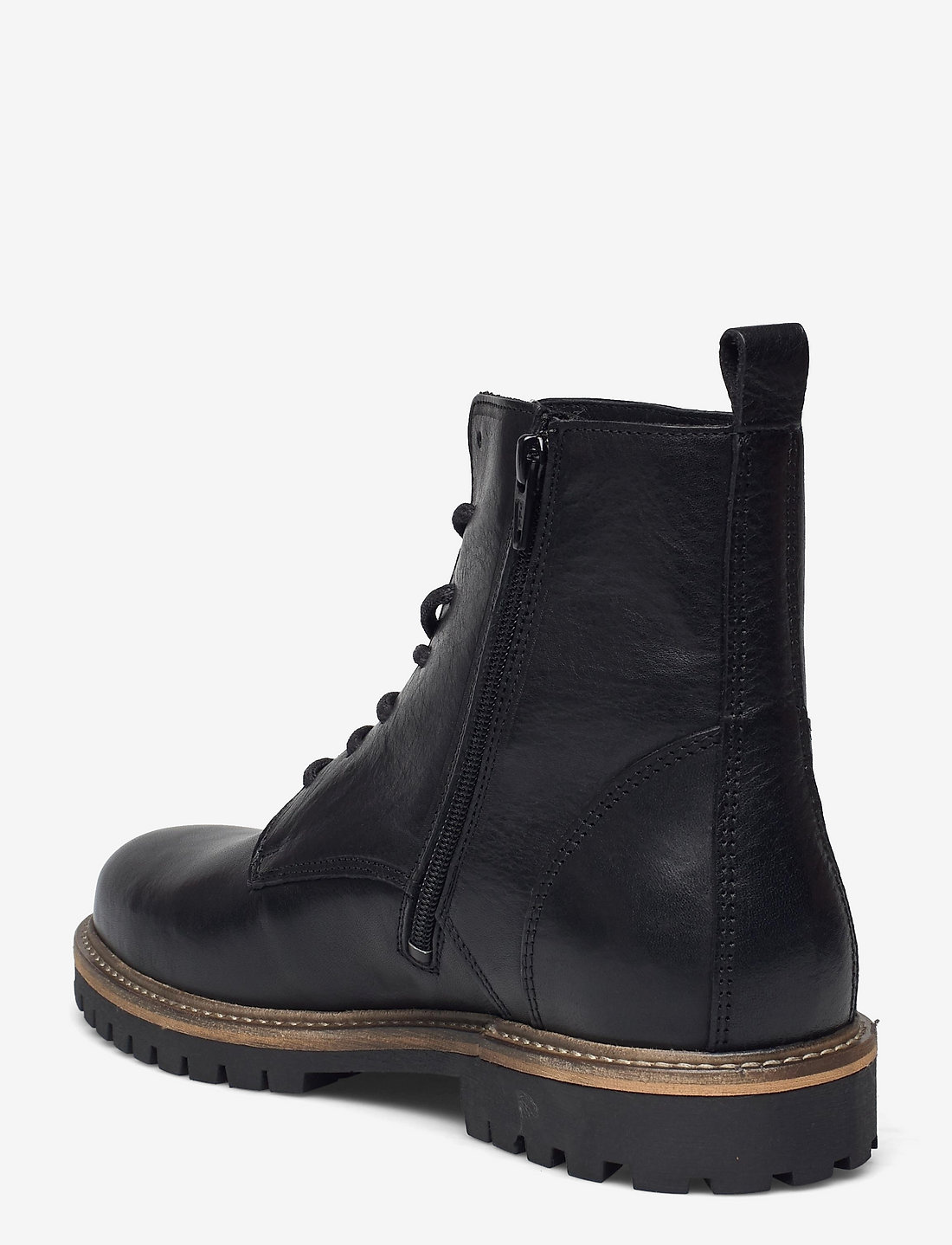 Les Deux Troy Combat Boot Heren Veter schoenen, zwart