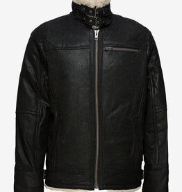 Jofama Axel Leren Jacket, zwart