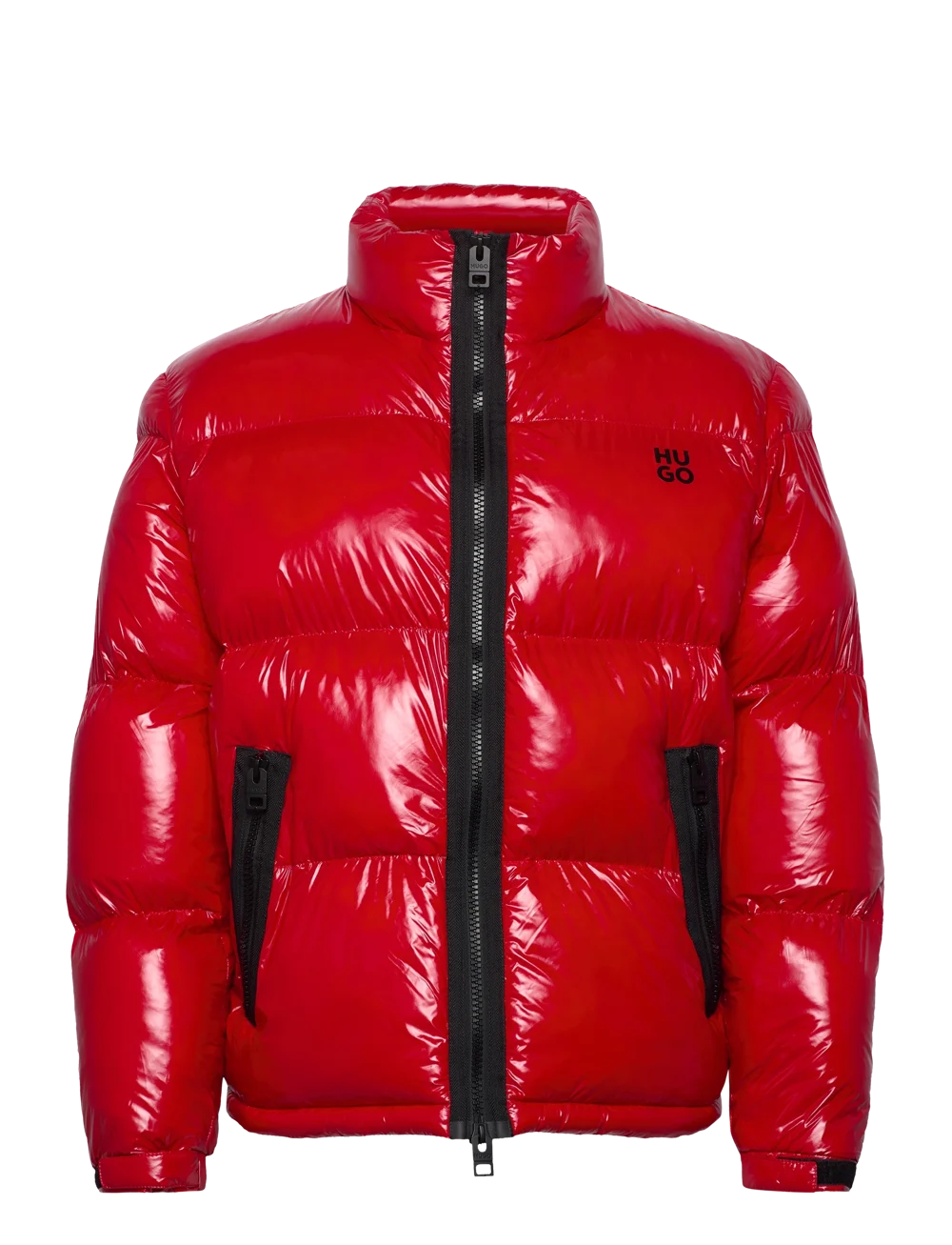 HUGO Gewatteerde Heren Jas, rood