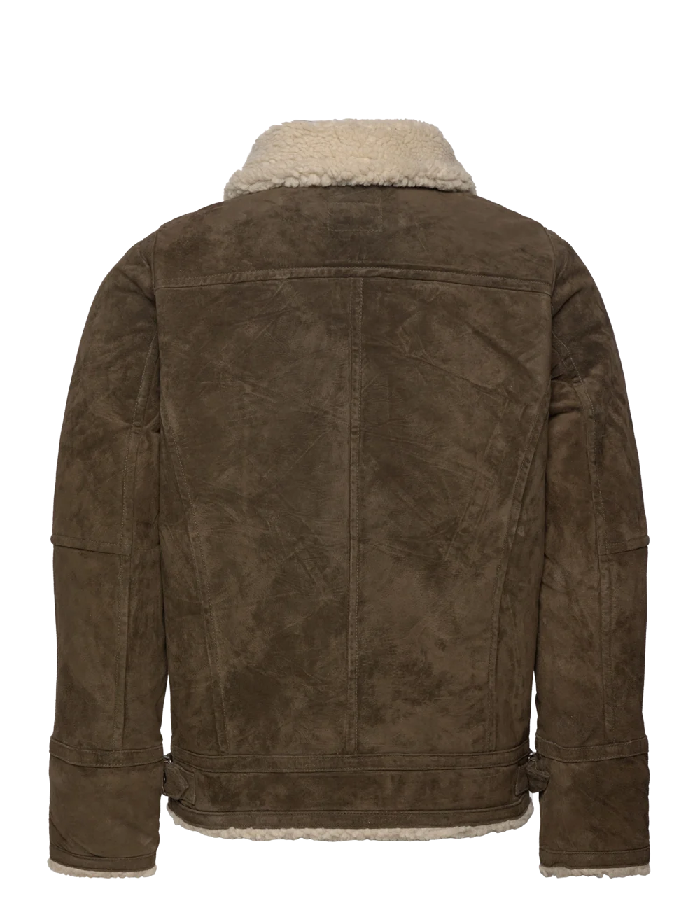 Jofama Axel Heren Leren Jacket, olijfgroen
