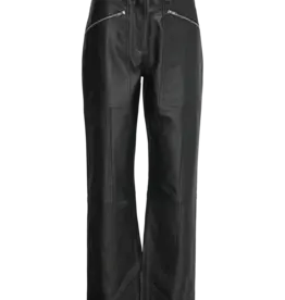 Custommade leder broek, zwart