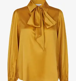 Dea Kudibal Zijden Blouse, mosterdgeel