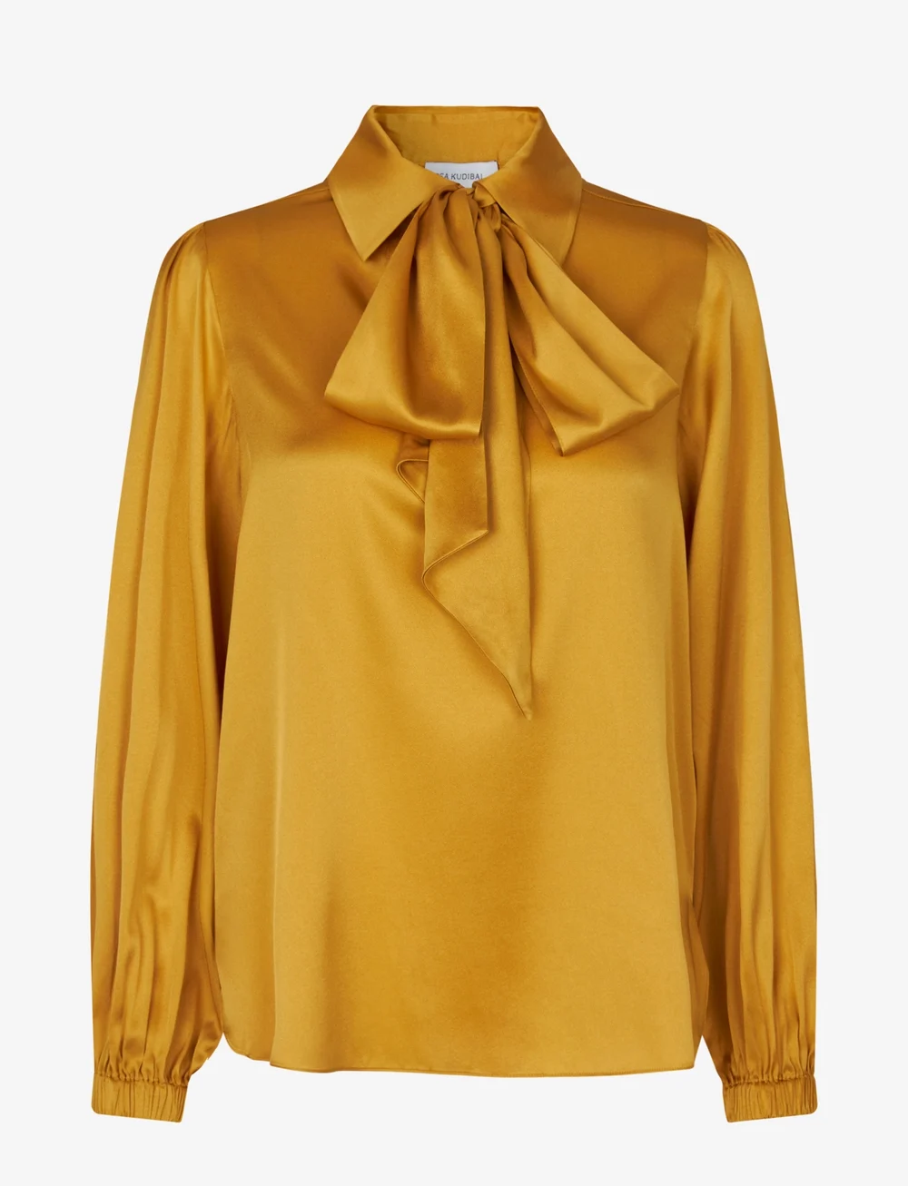 Dea Kudibal Zijden Dames Blouse, mosterdgeel