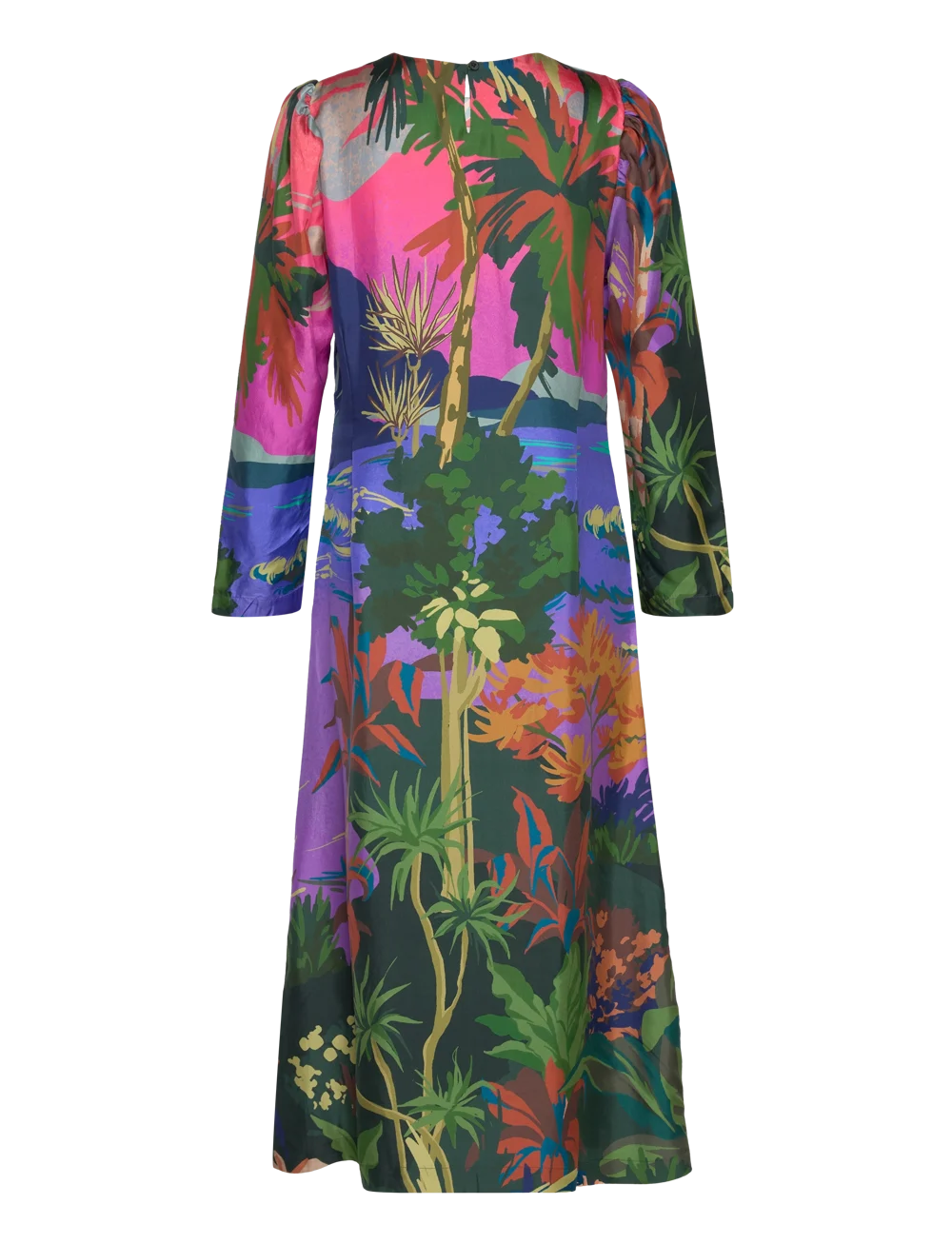 Munthe Zijden Dames Jurk, multicolor