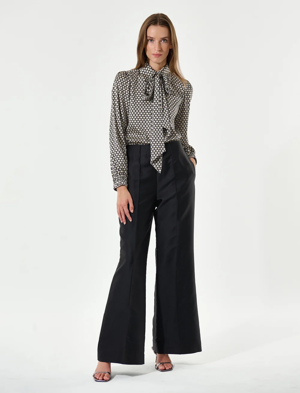 Dea Kudibal Zijden Dames blouse, grijs